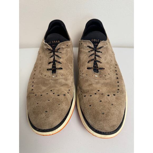 COLE HAAN ORIGINALGRAND ULTRA WING OX BROWN NUBUCK C32069 US SIZE 11 1/2M SHOE - Picture 1 of 9